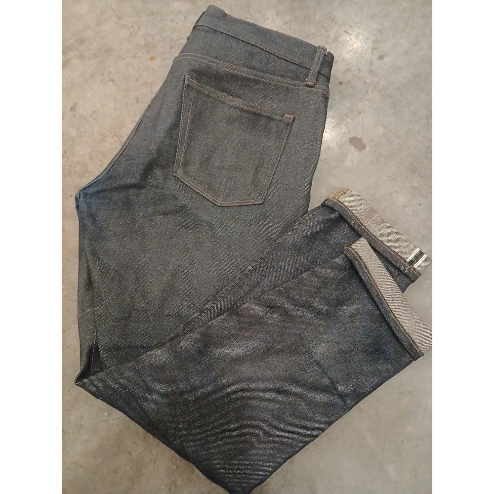 Uniqlo Jeans Japanese Selvedge Kaihara Denim Slim Straight Low Rise Men's 34x32